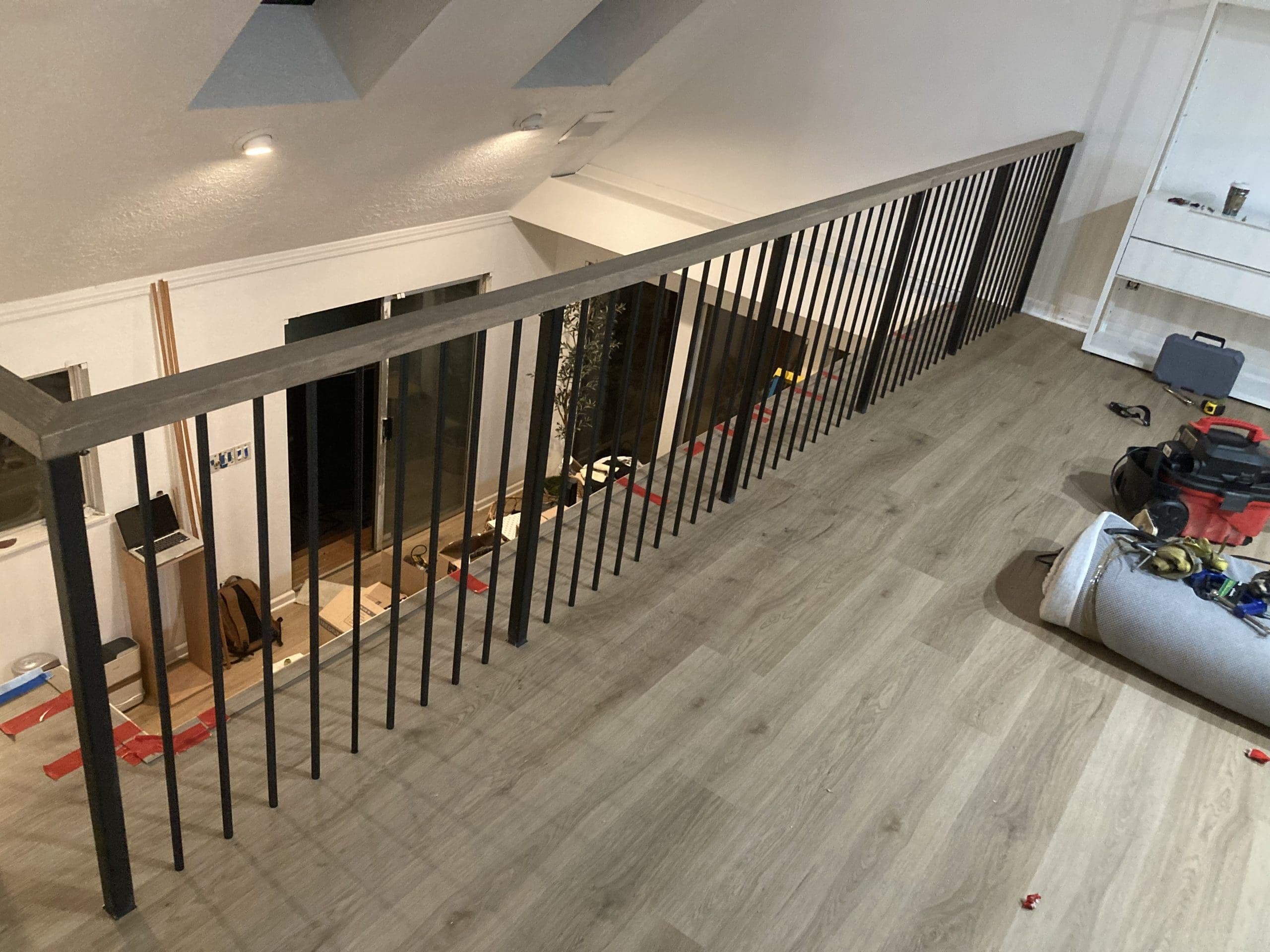 Welded steel staircase, built by Stumptown Stairs, Portland, OR