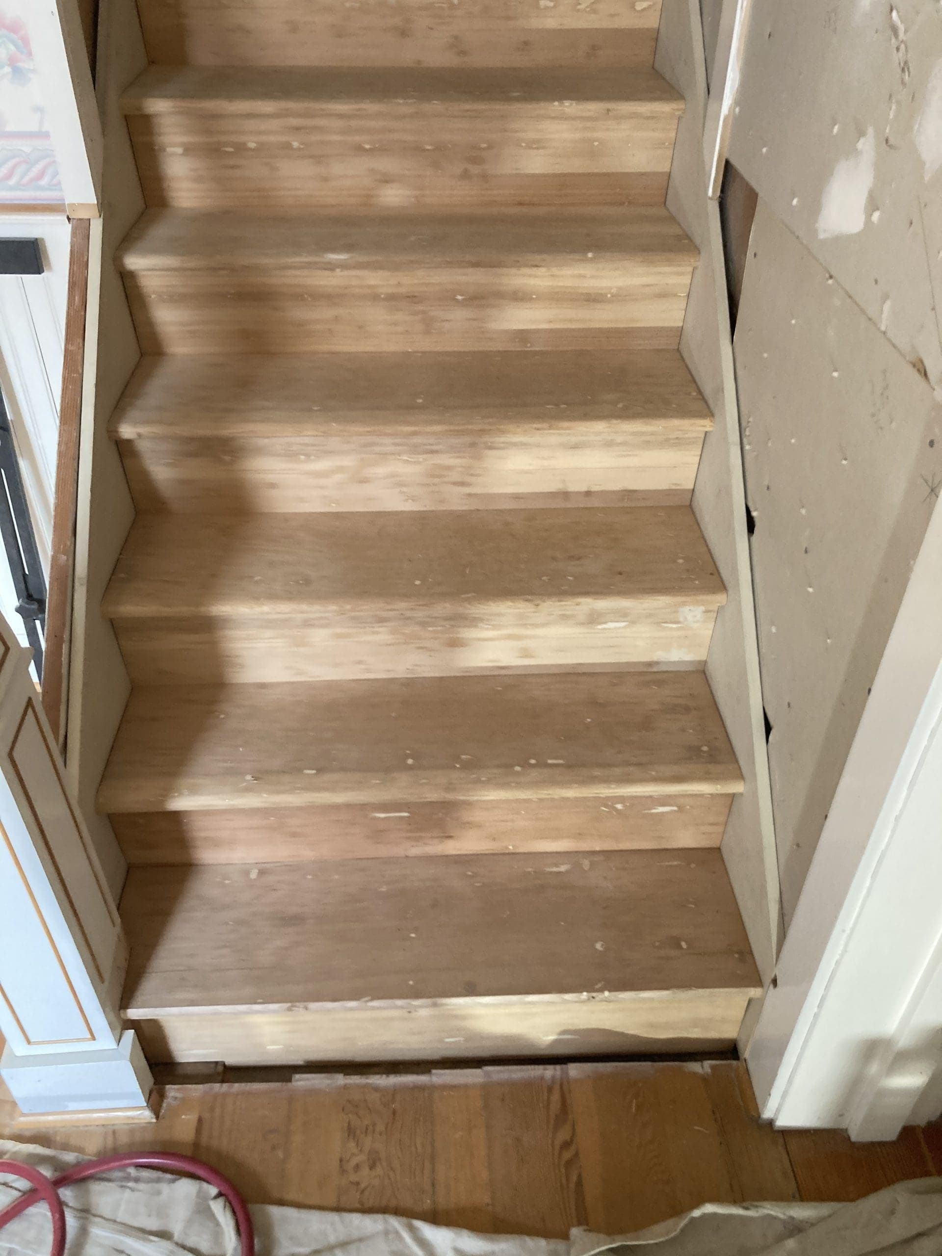 Custom wood staircase, built by Stumptown Stairs, Portland, OR